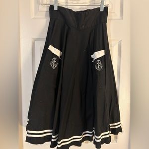 Hell bunny vixen sailor rockabilly skirt with large pockets